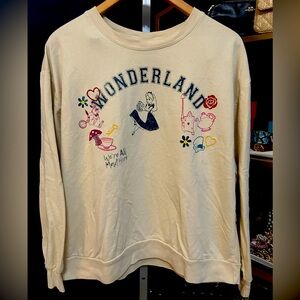 EUC Disney Alice Wonderland Mad Hatter Sweatshirt XXL